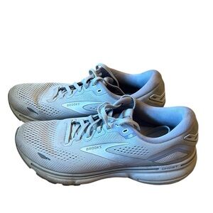 Brooks Ghost 15 Athletic Running Shoes Gray 'Oyster/Alloy' Women’s Size 9.5